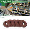 Make Model Oil Seal 17x40x8mm Rotary Shaft Seal FKM Rubber 5 Pcs