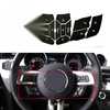 Mustang Steering Wheel Button Repair Decals Stickers (2015–2018)