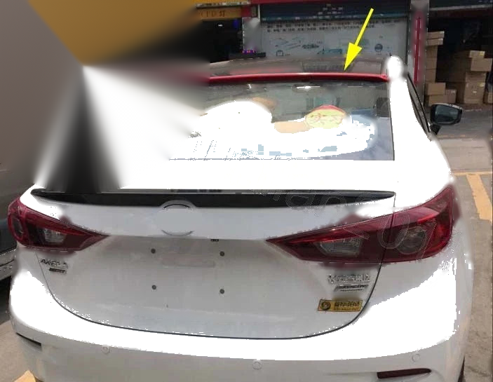 MAZDA 3 4dr Sedan ABS Rear Roof Spoiler Wing (2014-2018)