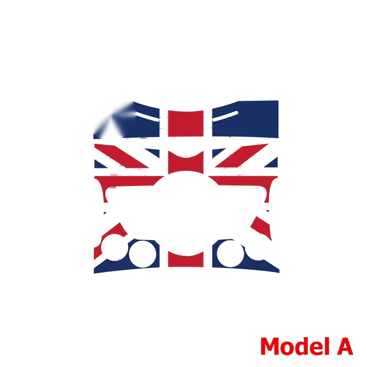 Mini Cooper Union Jack AC Button Center Console Sticker PET Decal Fit