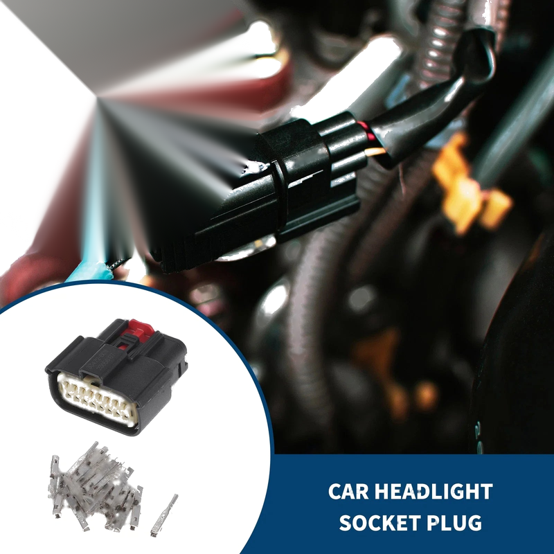 Ford Mondeo 1 Set Black Pins Headlight Socket Plug