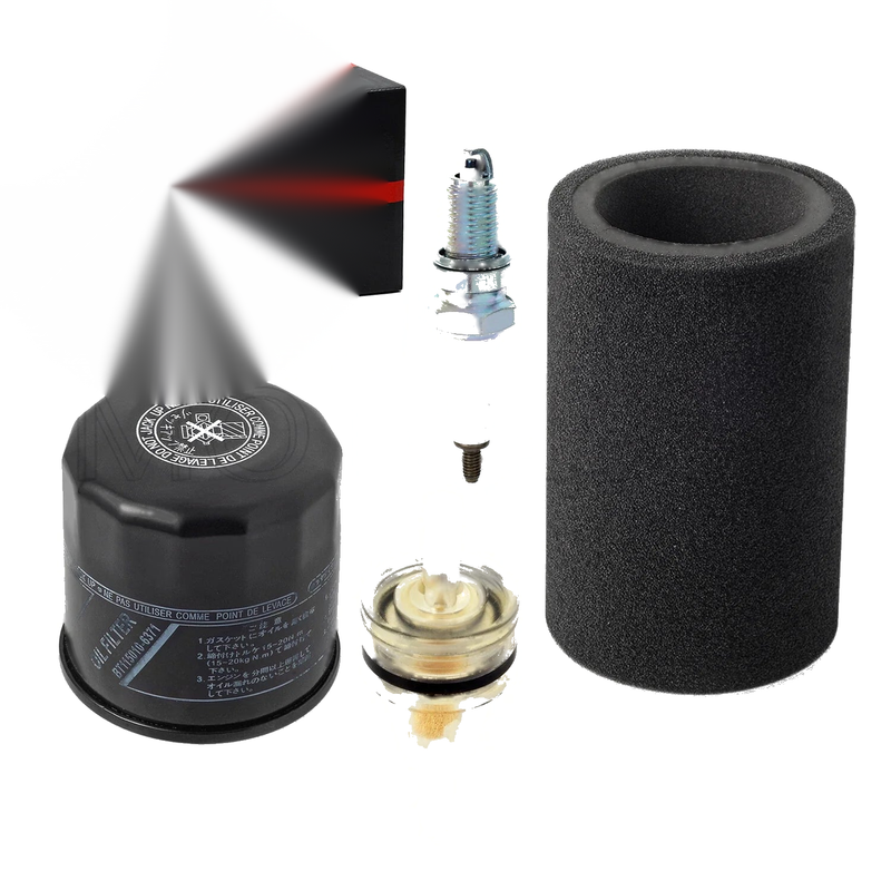 Yamaha Kodiak 400 Tune up kit Spark Plug + Oil Air Filter Foam (2004–2006)