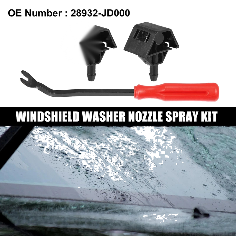 Nissan Qashqai J10 3 Pcs Front Windshield Washer Nozzles (2007-2013)