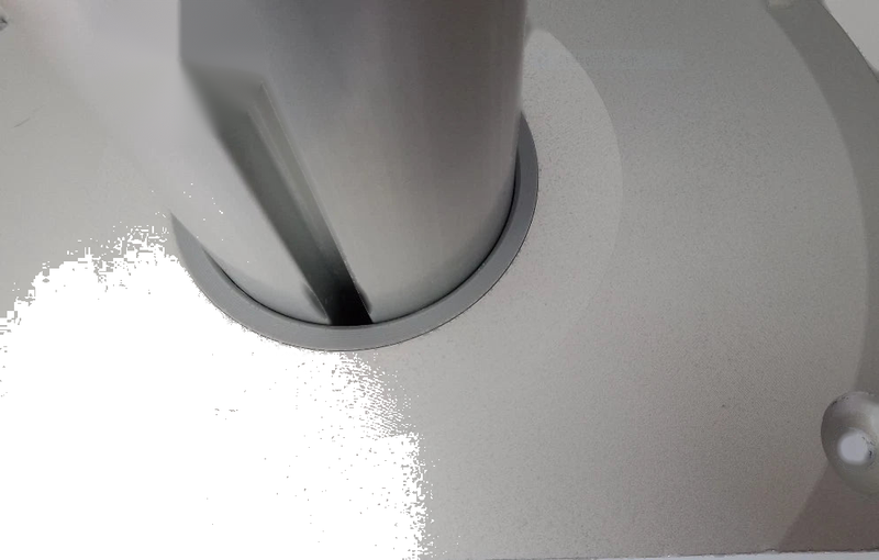 60mm Post Round Anodised Aluminum Boat Pedestal Dee Base