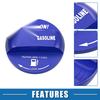 Subaru Forester Aluminum Alloy Blue Oil Fuel Cap Decorative Sticker Trim
