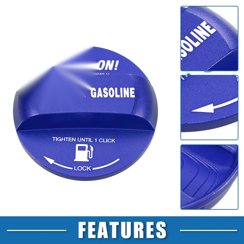 Subaru Forester Aluminum Alloy Blue Oil Fuel Cap Decorative Sticker Trim