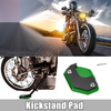 Honda Black Green 1x Aluminum Alloy Motorcycle Kickstand Pad with Wrench
