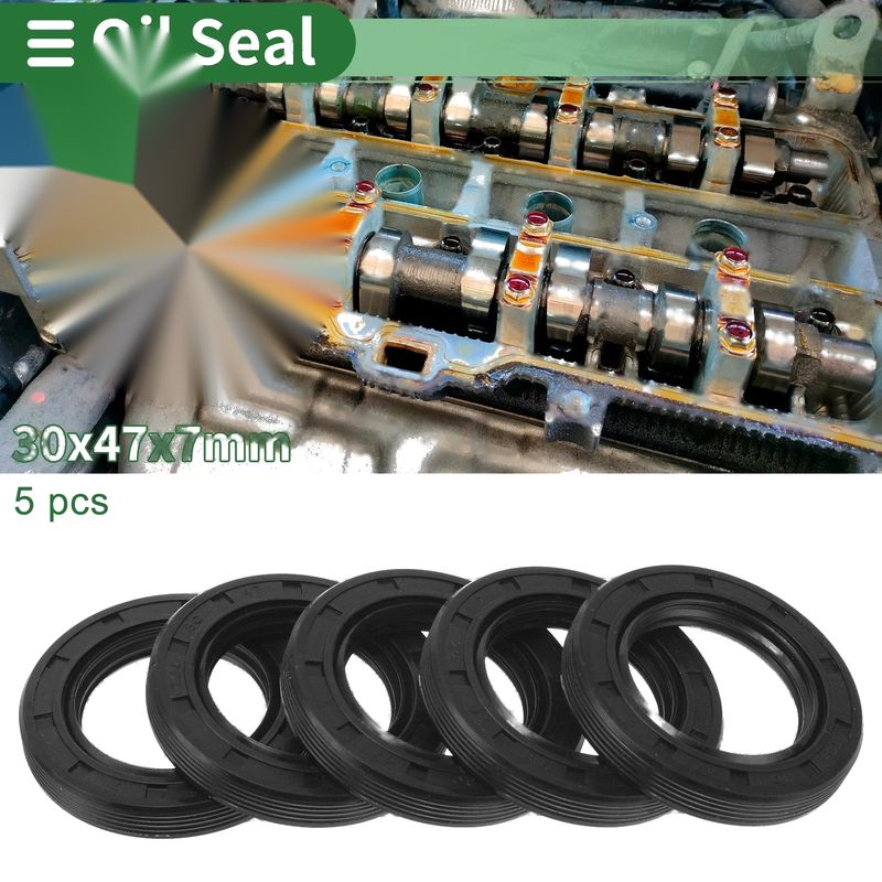 TG4 Oil Seal 30x47x7mm 5 Pcs Lip Seal Ring Rotary Shaft Seal NBR Rubber