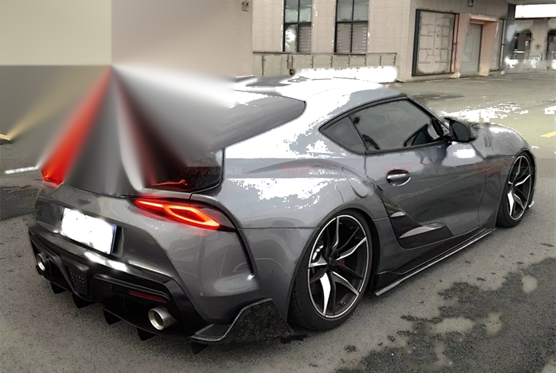 Toyota Supra A90 (2019-2024) Carbon Fiber Rear Bumper Side Covers