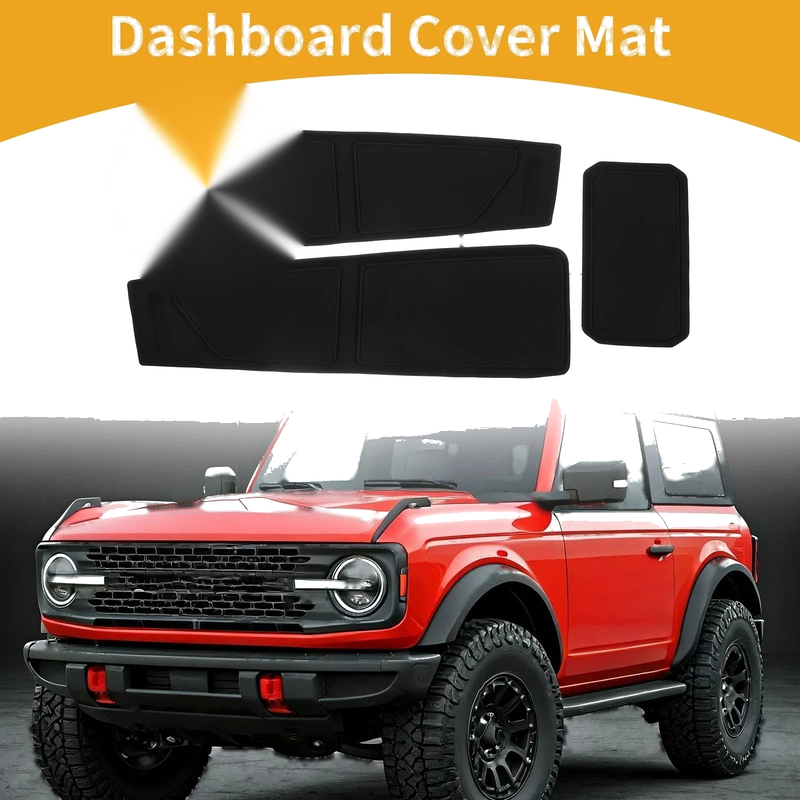 Ford Bronco Accessories Black Dashboard Cover (2021-2024)