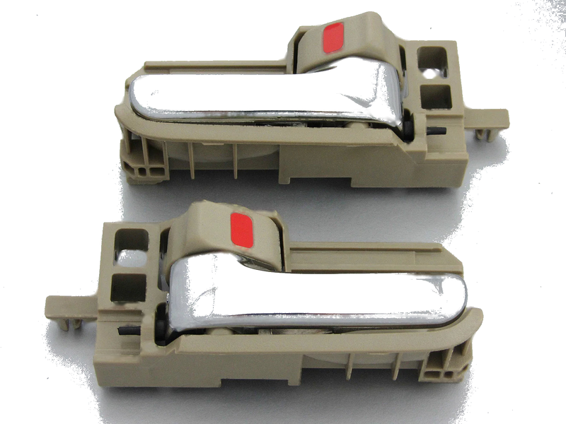 Toyota Corolla & 2005-2012 Hilux SR5 Tan / Cream Inner Door Handle Pair (2003-2008)