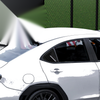 Subaru WRX STI VB Black Rear Window Quarter Glass Vent Louver Covers