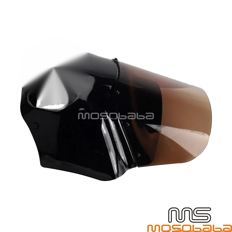 Harley Softail Fat Bob Smoke Windshield Headlight Fairing (2018-2023)