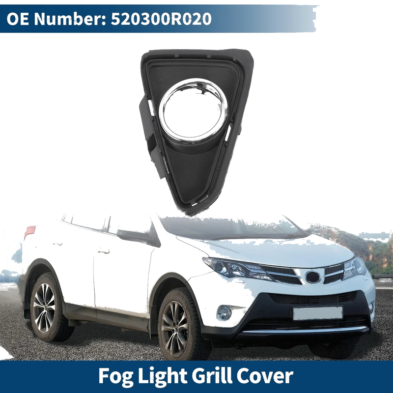 Toyota RAV4 1 Pc Front Right Fog Light Grill (2016–2018)