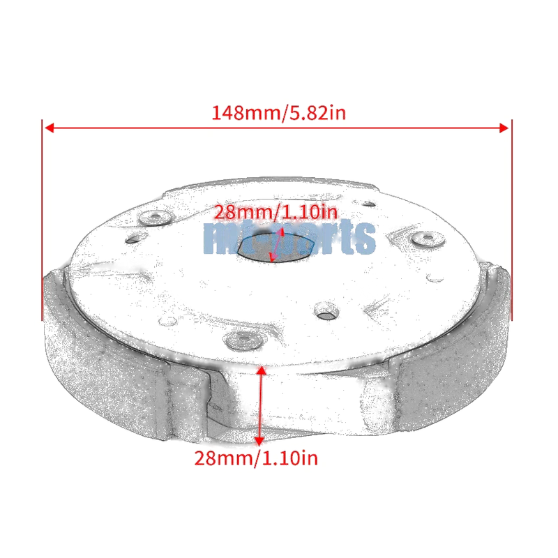 SMC ATV Barossa Jumbo 301 302, Razzer RAM 300 Clutch Weight Set
