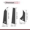 Ford Mach-E 6 Pcs Door Pillar Window Trim Carbon Fiber (15-20)