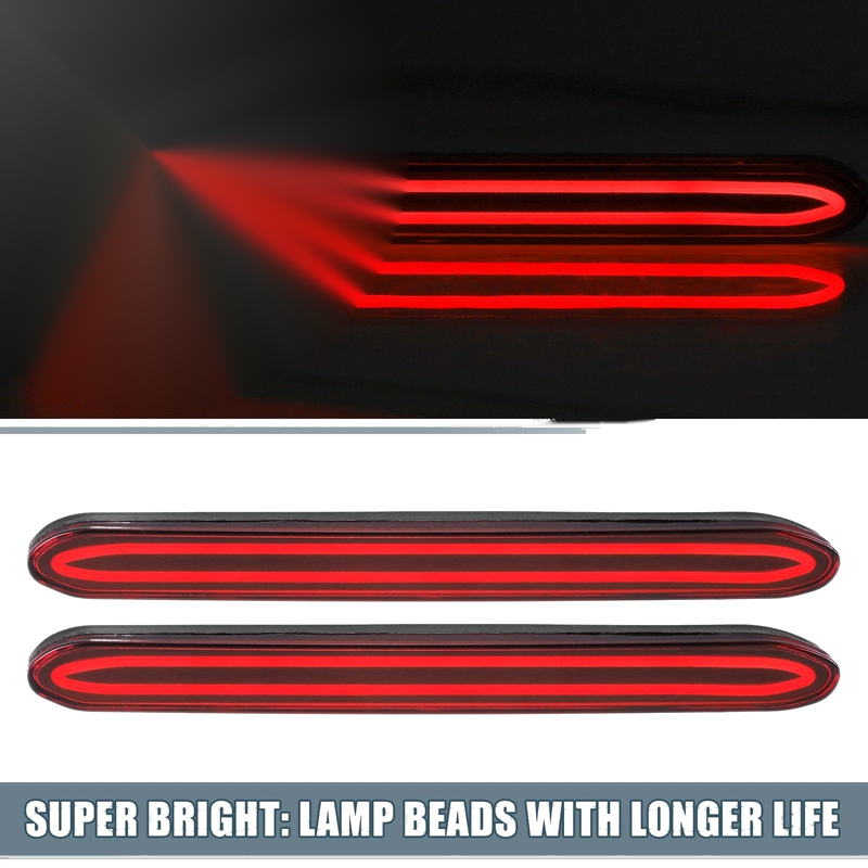 Honda Odyssey (2007-2013) - Red 2 x Lights Rear Bumper Reflector Light