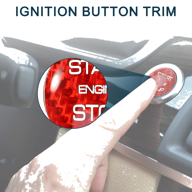 Land Rover Red Engine Start Stop Button Cover