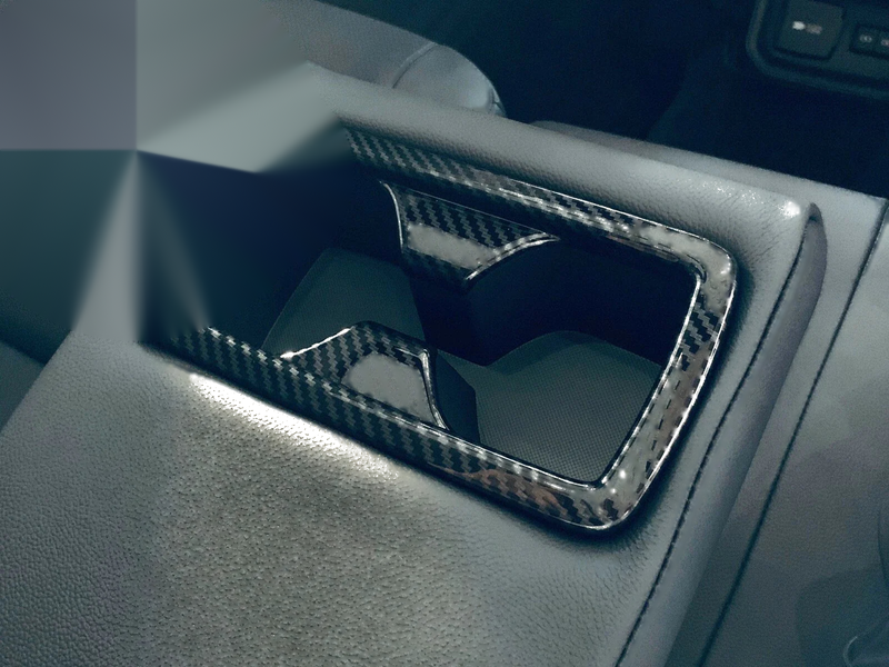 Toyota Highlander Carbon Fiber Water Cap Holder Cover Trim (2020-2023)