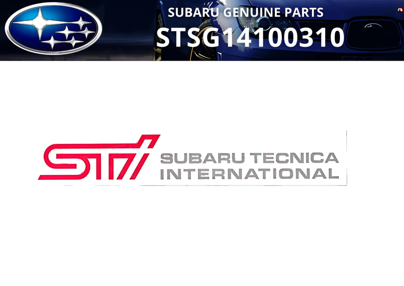Subaru 2 x Subaru Genuine Logo Sticker Subaru Tecnica International