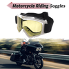1 Pc Motorcycle Riding Goggles Yellow Lens White Frame PC Cycling Sunglasses