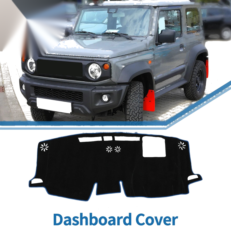 Toyota Sienna (2011-2023) - Sun Protector Black Blue Dashboard Cover Mat