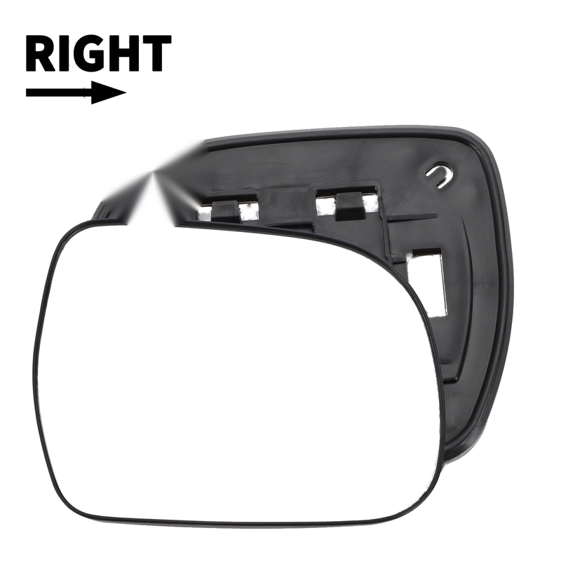 TOYOTA Hilux Right Side White Mirror Glass / Back / Non-Heated (2004–2011)