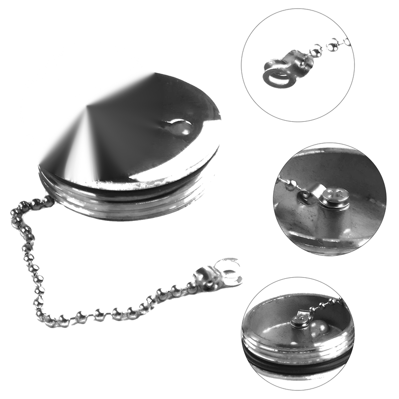 Boat Deck Fill Cap 2 Inch 316 Stainless Steel Cabin Hardware
