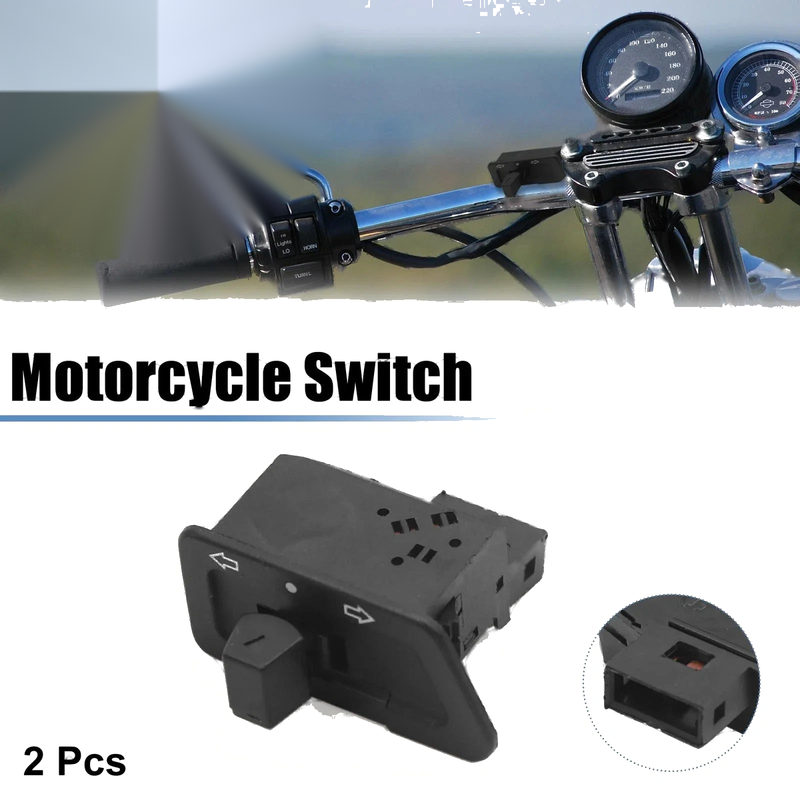 GY6 125 2 x 3 Pin Black Motorcycle Turn Signal Light Control Switch
