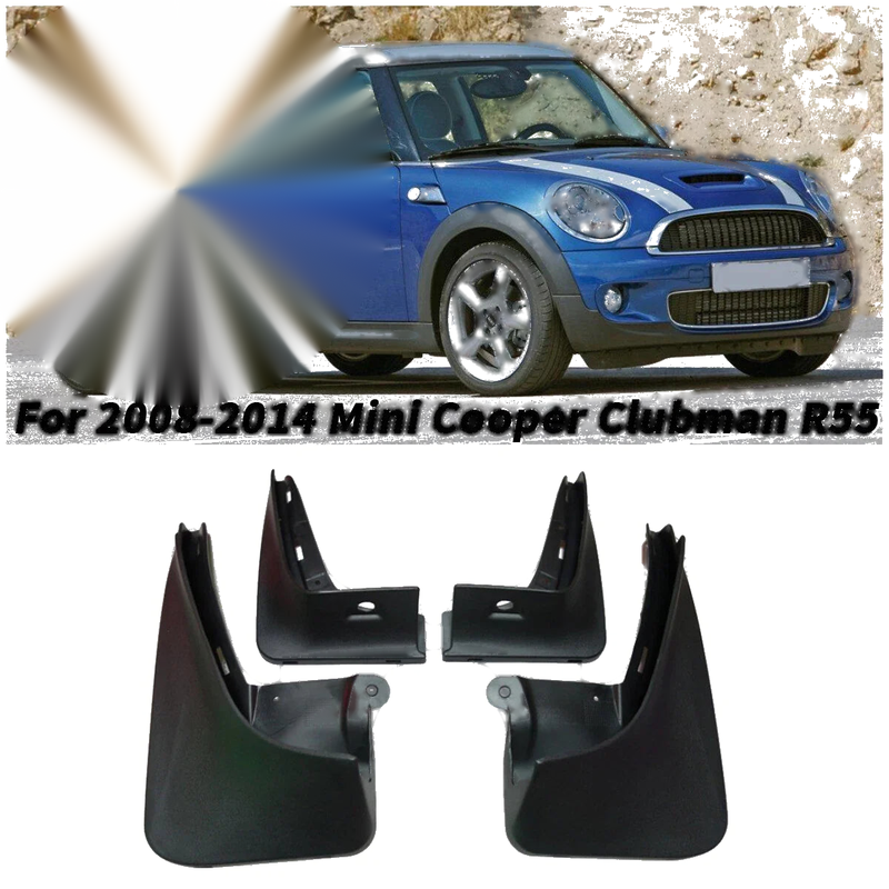 Mini Cooper Clubman Mud Flaps Guards Mudguards Fender (2008–2014)