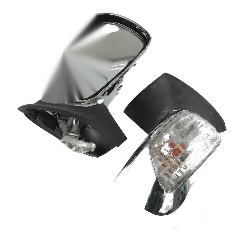 Honda Goldwing GL1800 Chrome Rear View Mirrors Clear Lens (2001-2017)