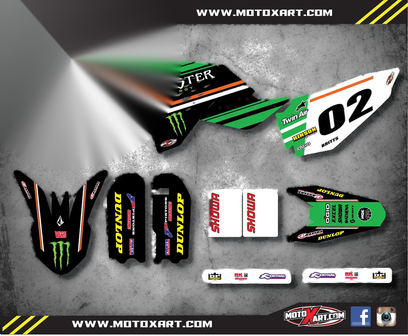 KTM 65 BURNOUT STYLE Full Graphics Kit Decals (2009-2015)