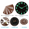 Home - Silent Quartz 12'' Luminous Glow In The Dark Wall Clock