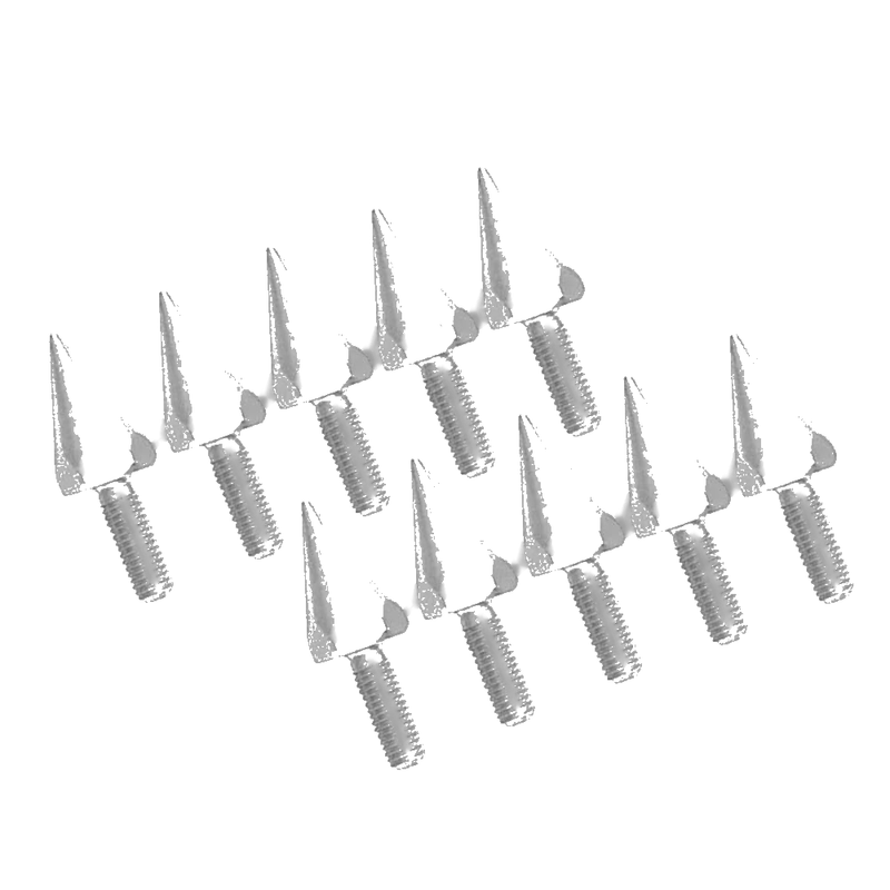 Motorcycle - 10 Pcs Silver 5MM Windshield Spike Bolts