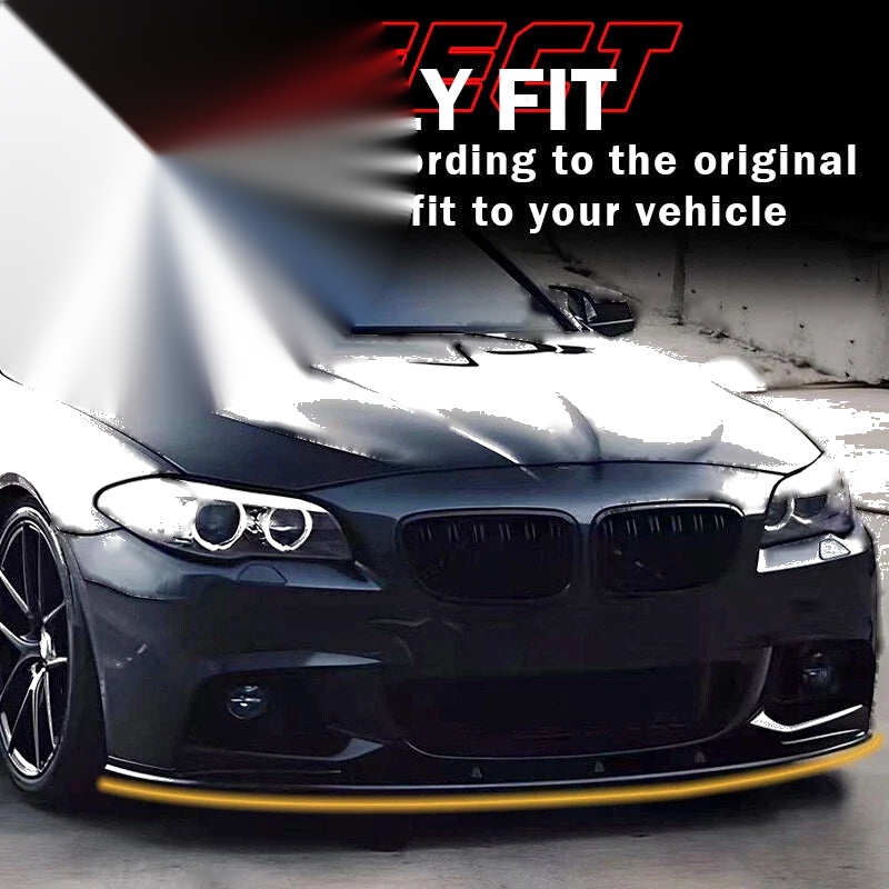 BMW F10 5 Series M Sport Front Bumper Spoiler Lip Splitter (2011-2016)