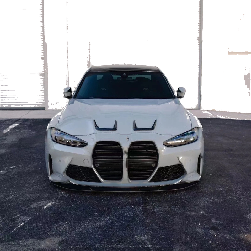BMW G80 G82 G83 M3 M4 2 x Forged Carbon Fiber Bonnet Vent Trim (2021-2025)