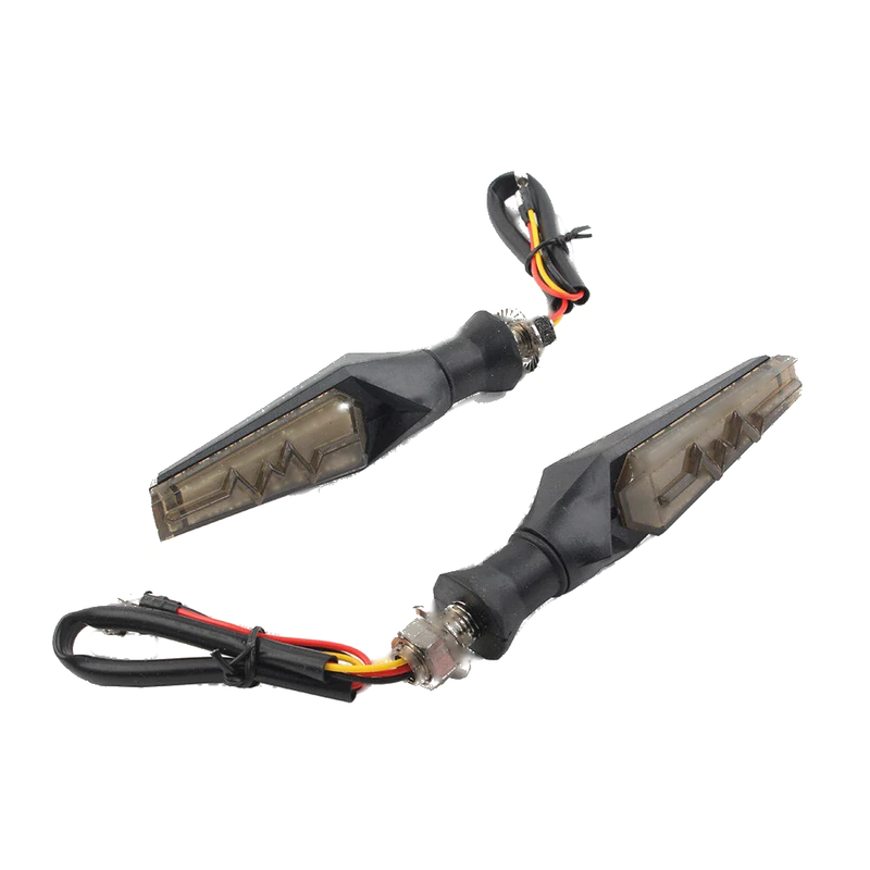 Motorcycle - Amber LED Flowing Turn Signal Lights