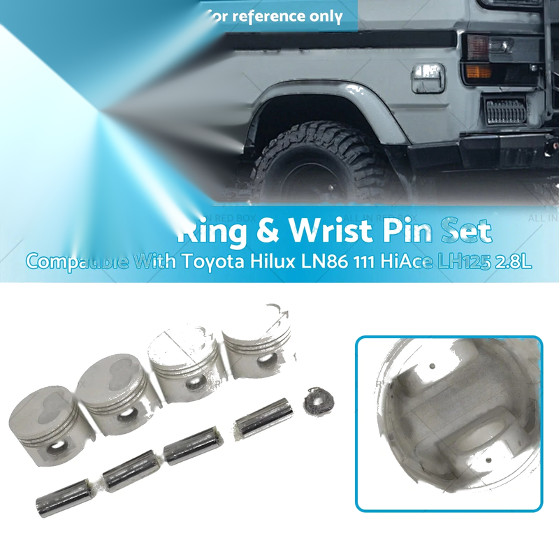Toyota Hilux LN86 LN111 2.8L 4 x Engine Piston Rings & Wrist Pins