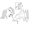 Honda Accord CR-V Odyssey Fender Liner Shield Wheelhouse Screw (2003-2023)