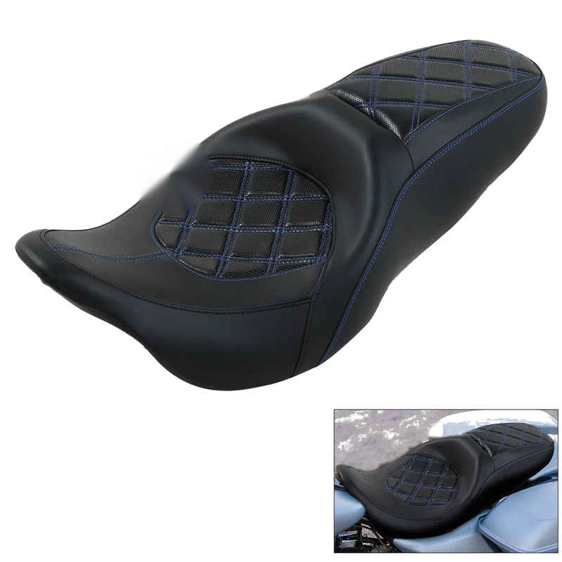 Harley Touring Electra Road Glide Driver Passenger Pillion Seat (2009-2023)