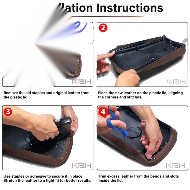Toyota Avalon 3 x Console Lid Armrest & Door Panel Cover Trim (2013–2018)