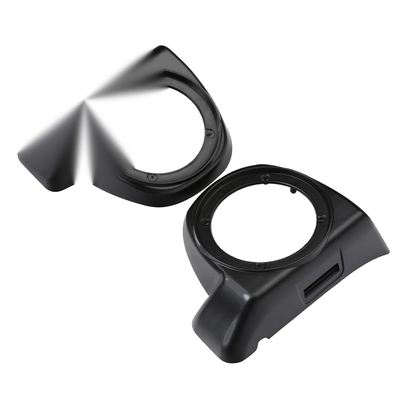 Harley Road Glide (2014-2024) Black Denim 6.5" Lower Fairings Speaker Pods