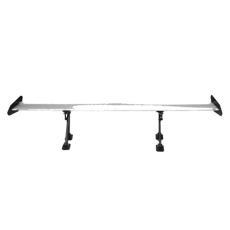 Universal Sedan Silver Aluminum GT Rear Trunk Wing Spoiler