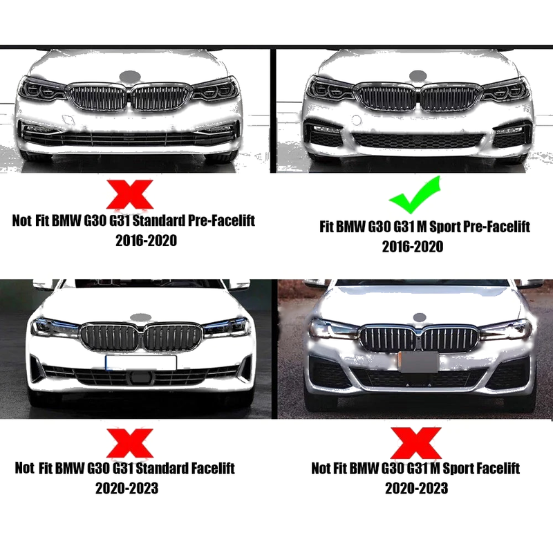 BMW 5 Series Fog Lamp Cover (2016–2020)