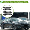 Kia K5 Carbon Fiber Black Exterior Door Handle Cover Trim (2020-2025)