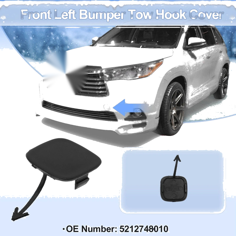 Toyota Highlander Left Front Tow Hook Cover Cap (2004–2007)