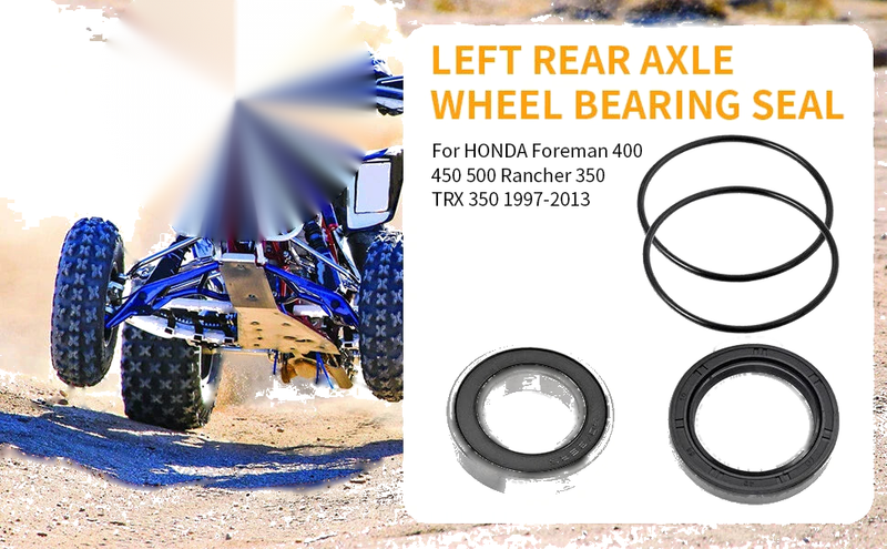 Honda Foreman 520 Left Rear Axle Wheel Bearing Seals (2010–2023)