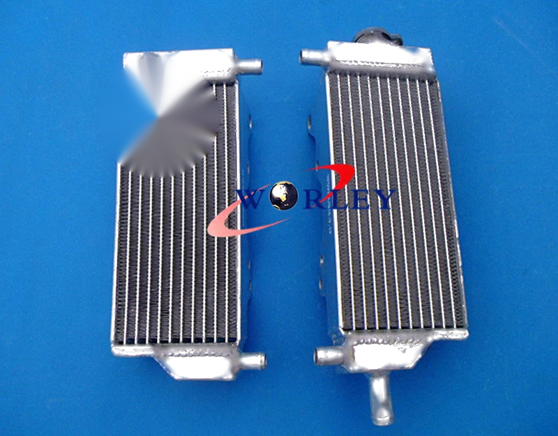 Honda CR250 CR250R Aluminum Radiator + Blue Hoses (1992-1996)