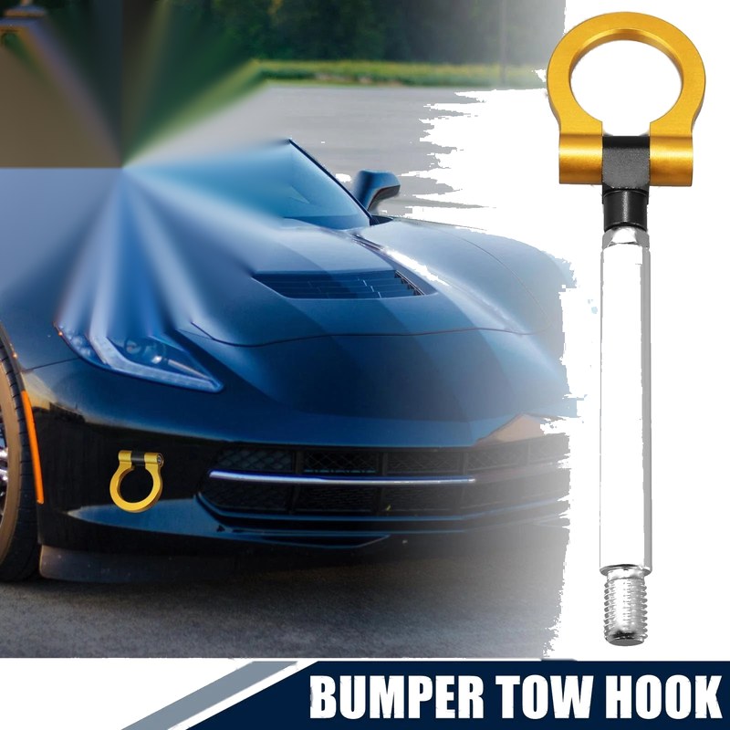 Chevy Camaro Tow Hook Ring Front Bumper Yellow (2010-2015)