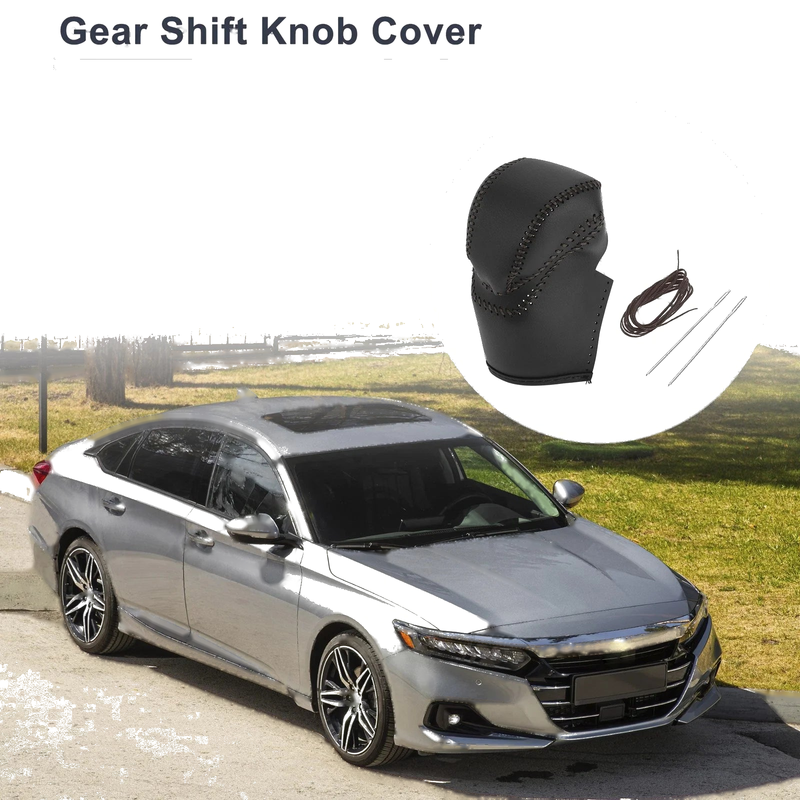 Honda Accord (2013-2017) Black Brown Car Gear Shift Knob Cover